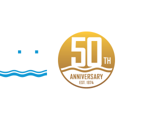 HST Logo and 50th Anniversary Badge in Footer